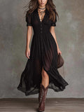 Riviera Noir Shirt Dress