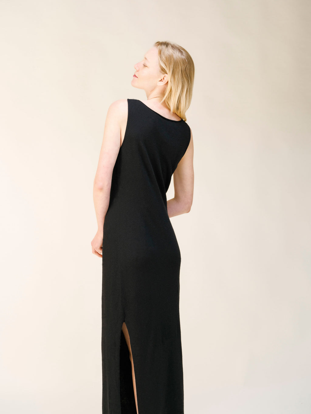 Cashmere Mix Boat Neck Dress