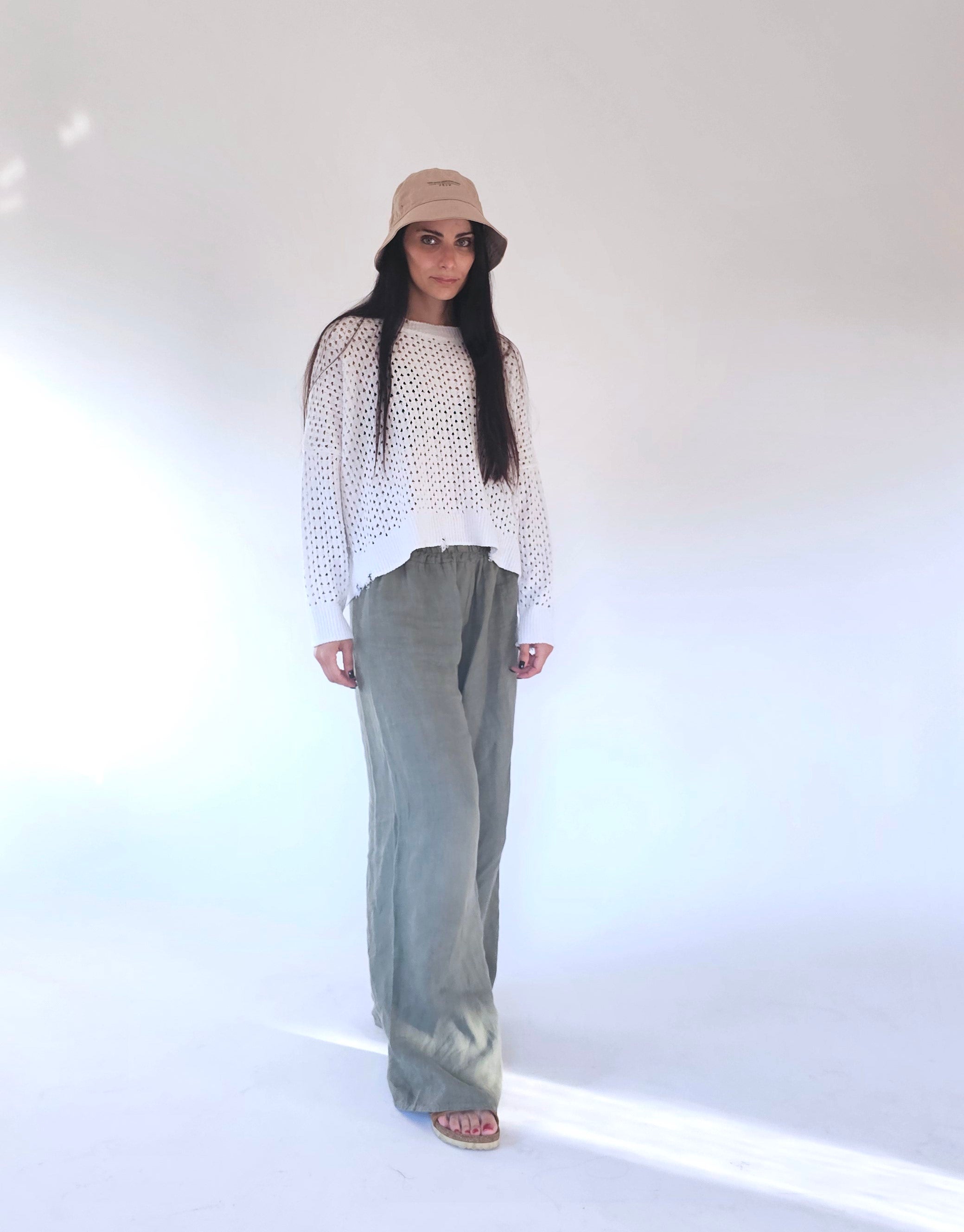 Maglione Traforato in Cotone - Fabiana
