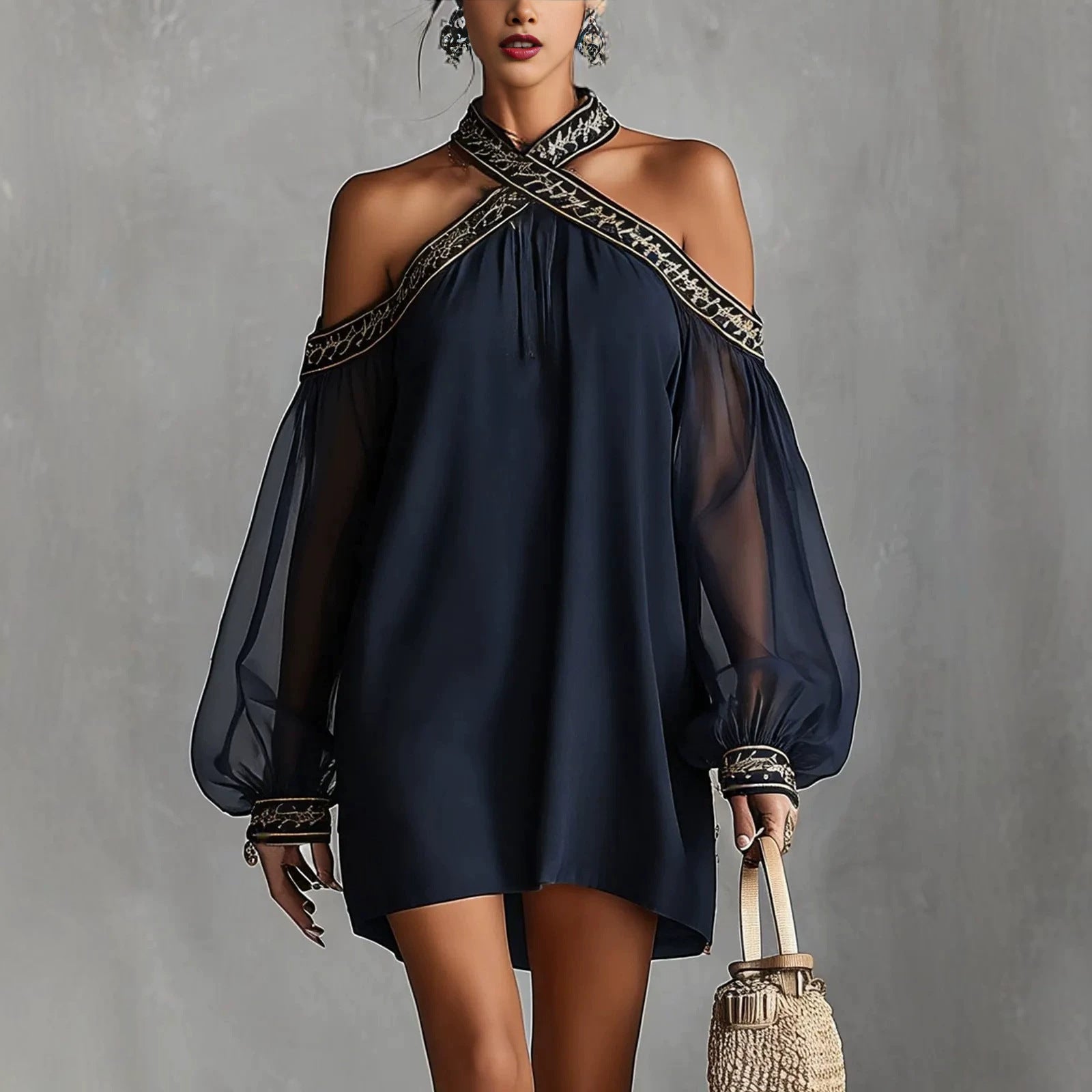 Riviera Embroidered Resort Dress