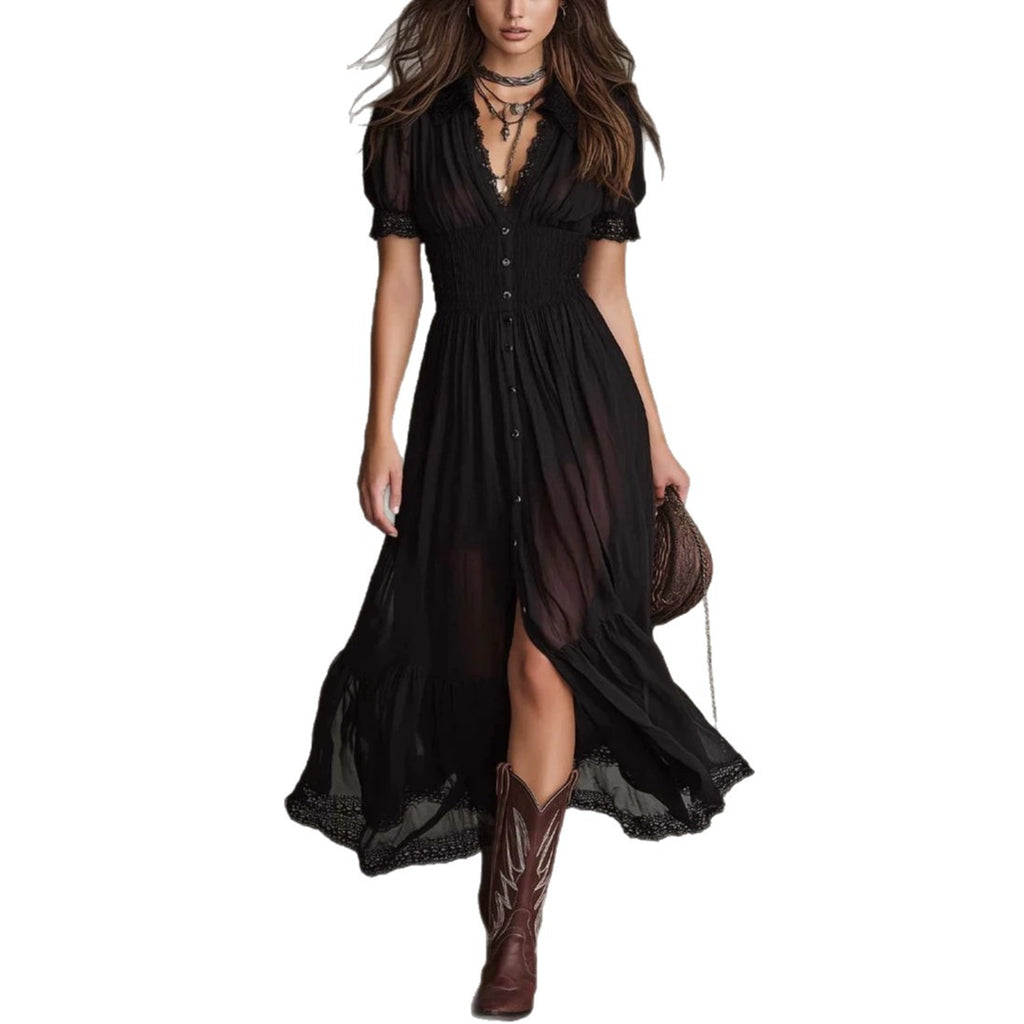 Riviera Noir Shirt Dress