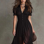 Riviera Noir Shirt Dress