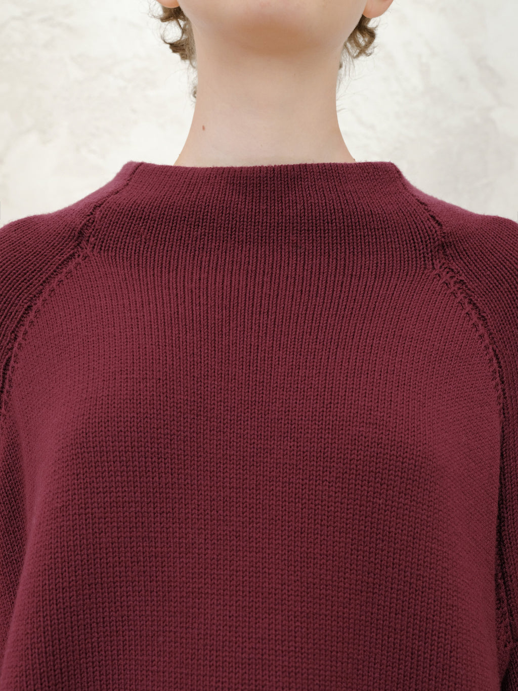 Maglia Oversize a Collo Volcano in Merino Extrafine