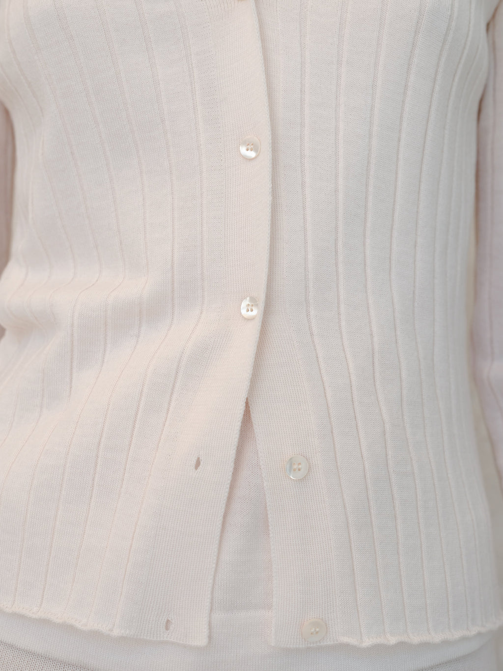 Cardigan a Costine in Merino Extra Fine