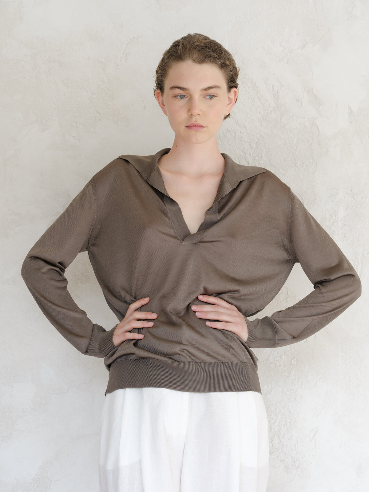 Polo in Seta Mulberry