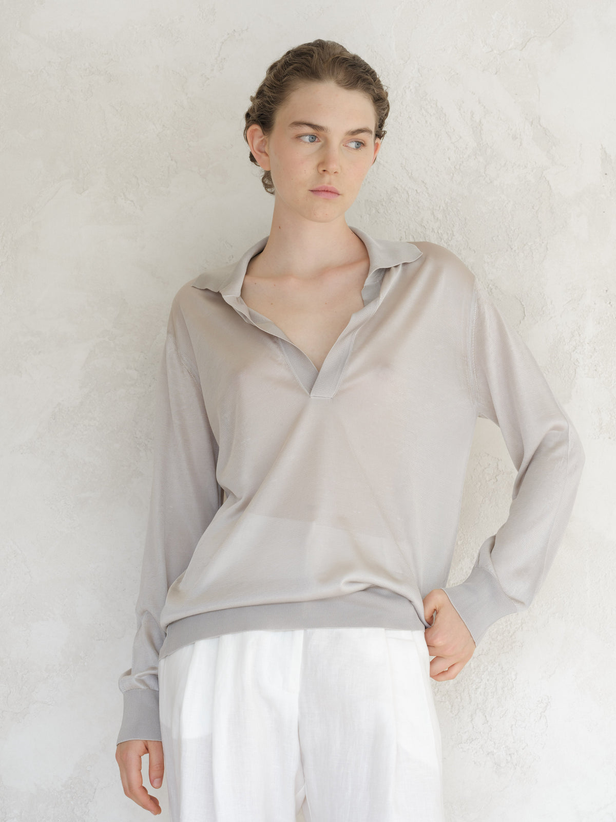 Polo in Seta Mulberry