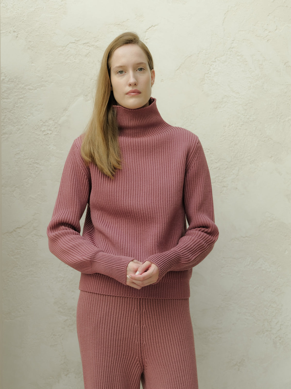 Maglia a Coste in Cashwool®