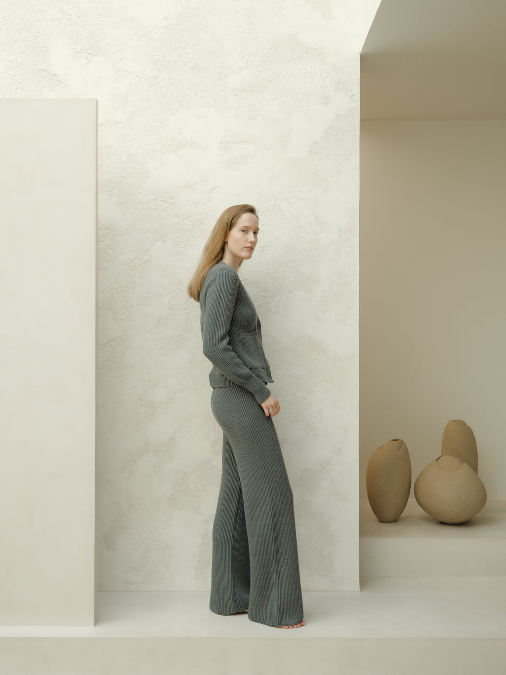 Pantaloni Lounge in Lana Merino Extrafine