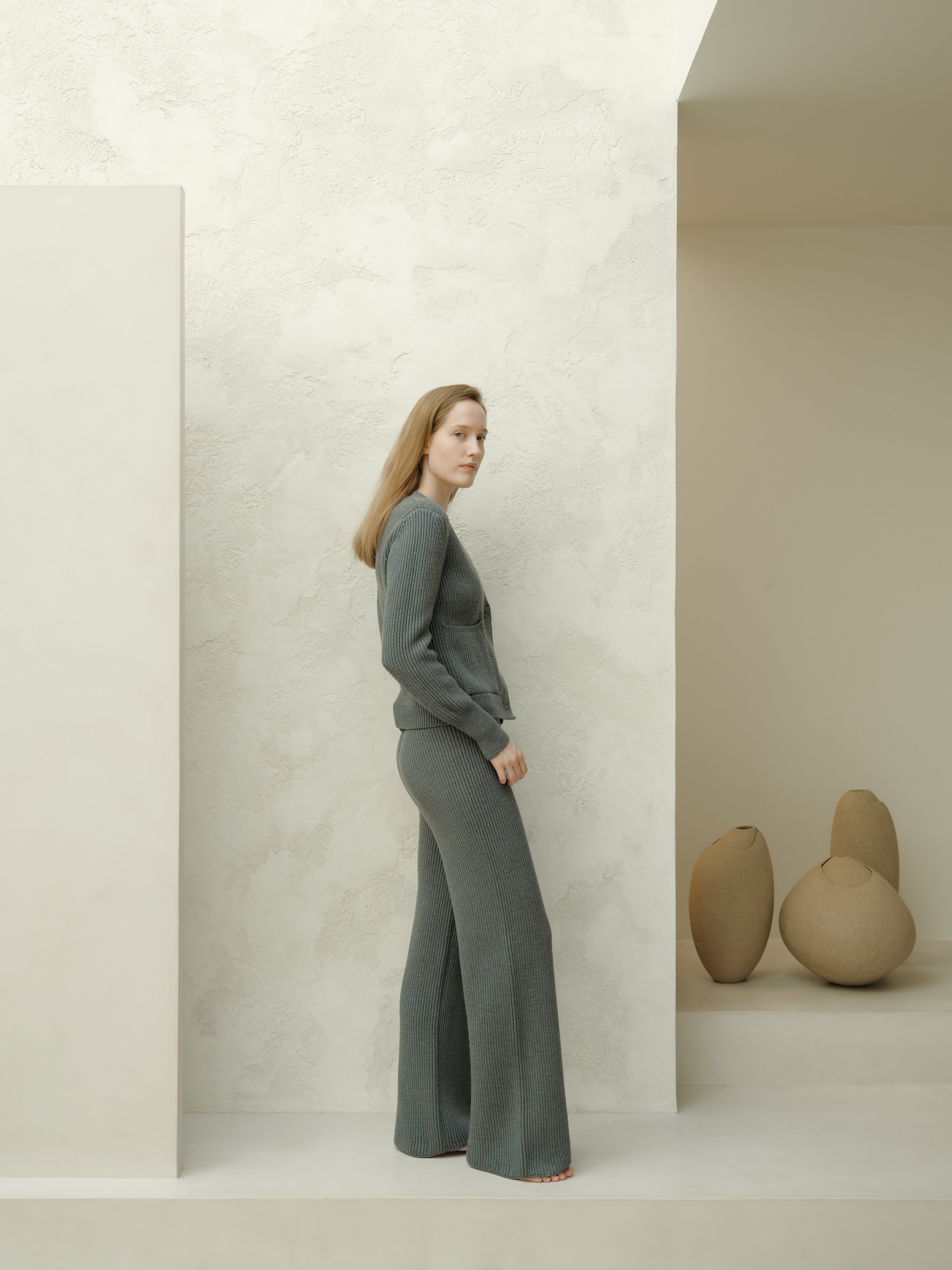 Pantaloni Lounge in Lana Merino Extrafine