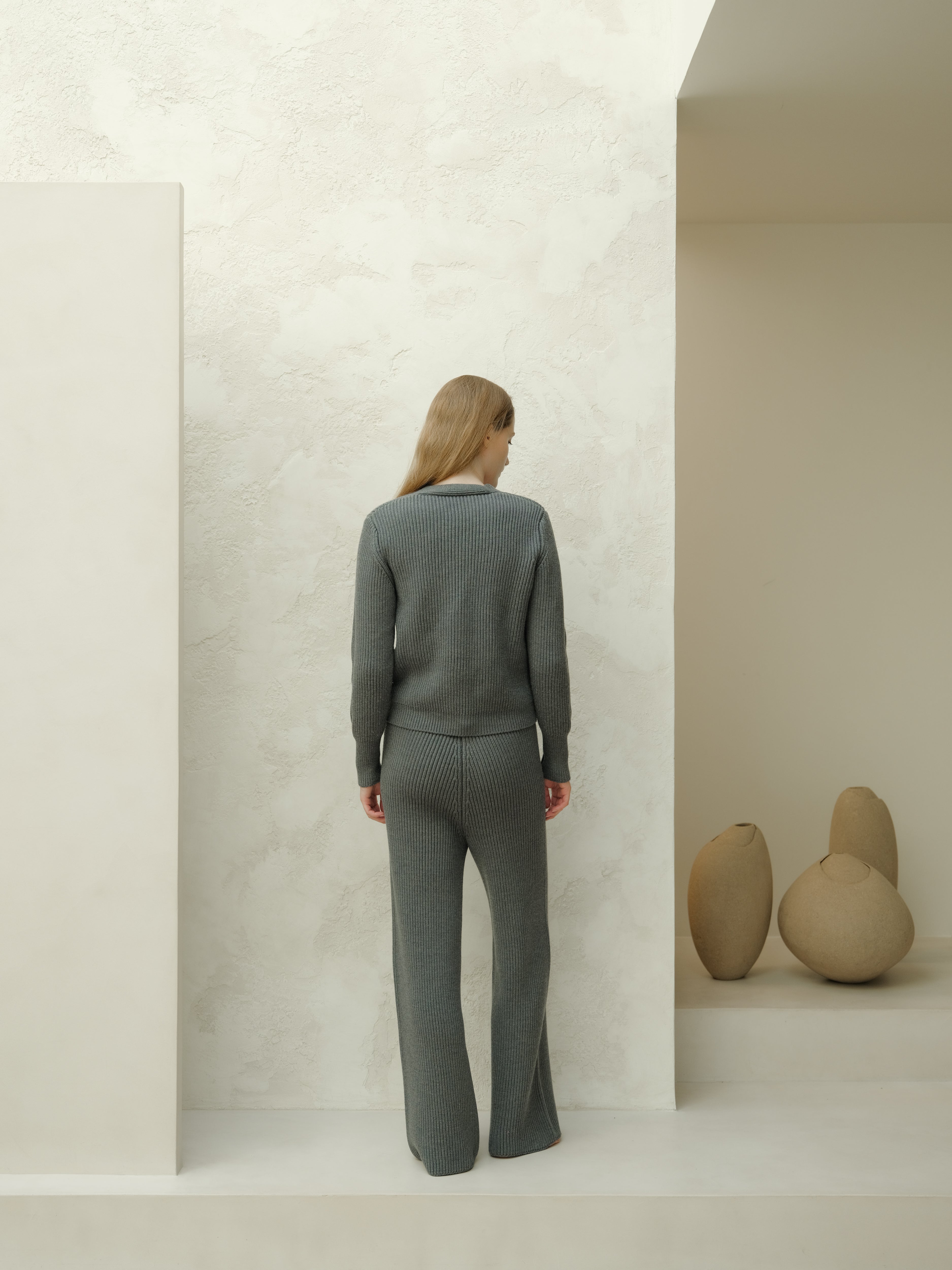 Pantaloni Lounge in Lana Merino Extrafine