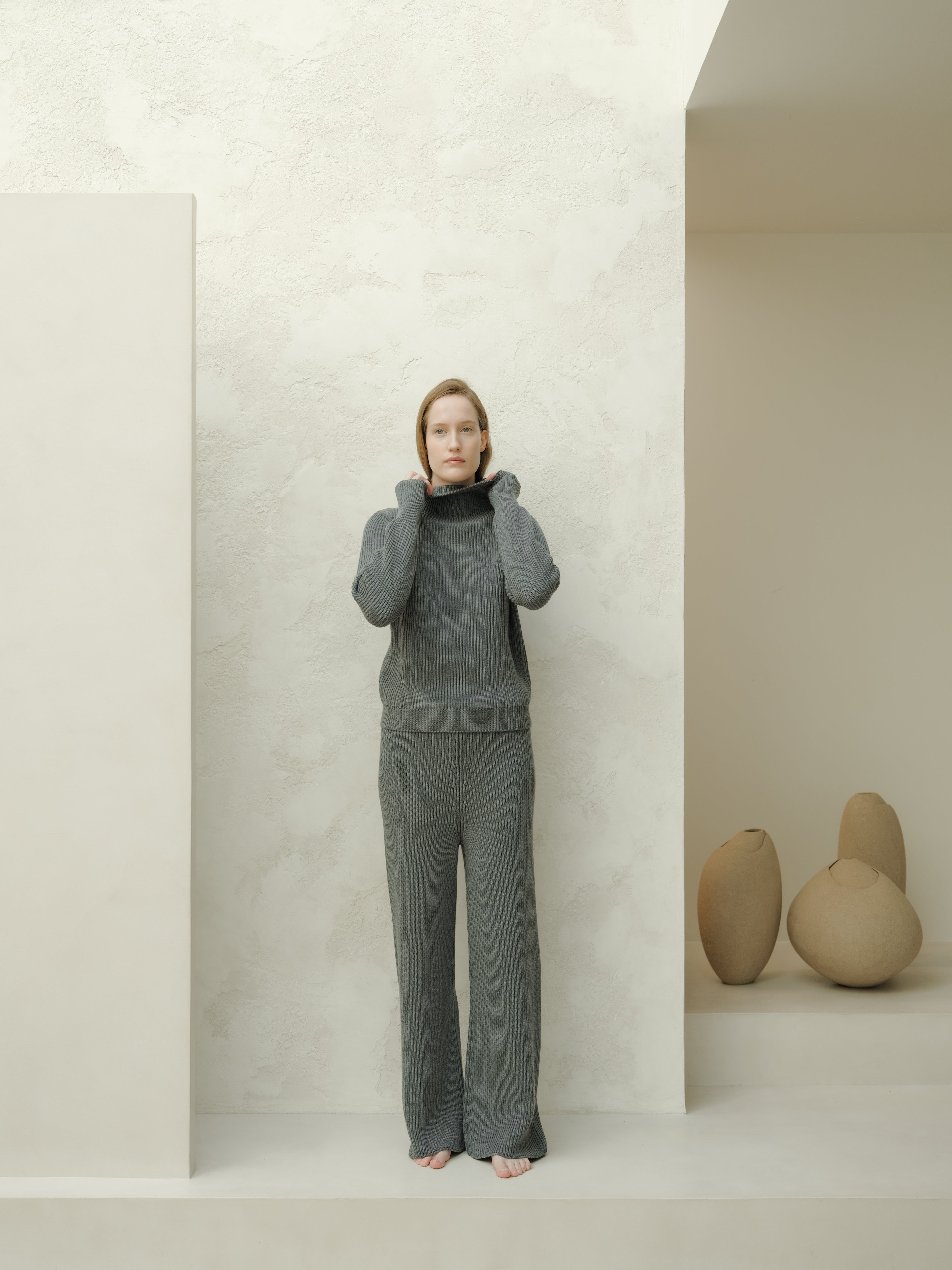 Pantaloni Lounge in Lana Merino Extrafine