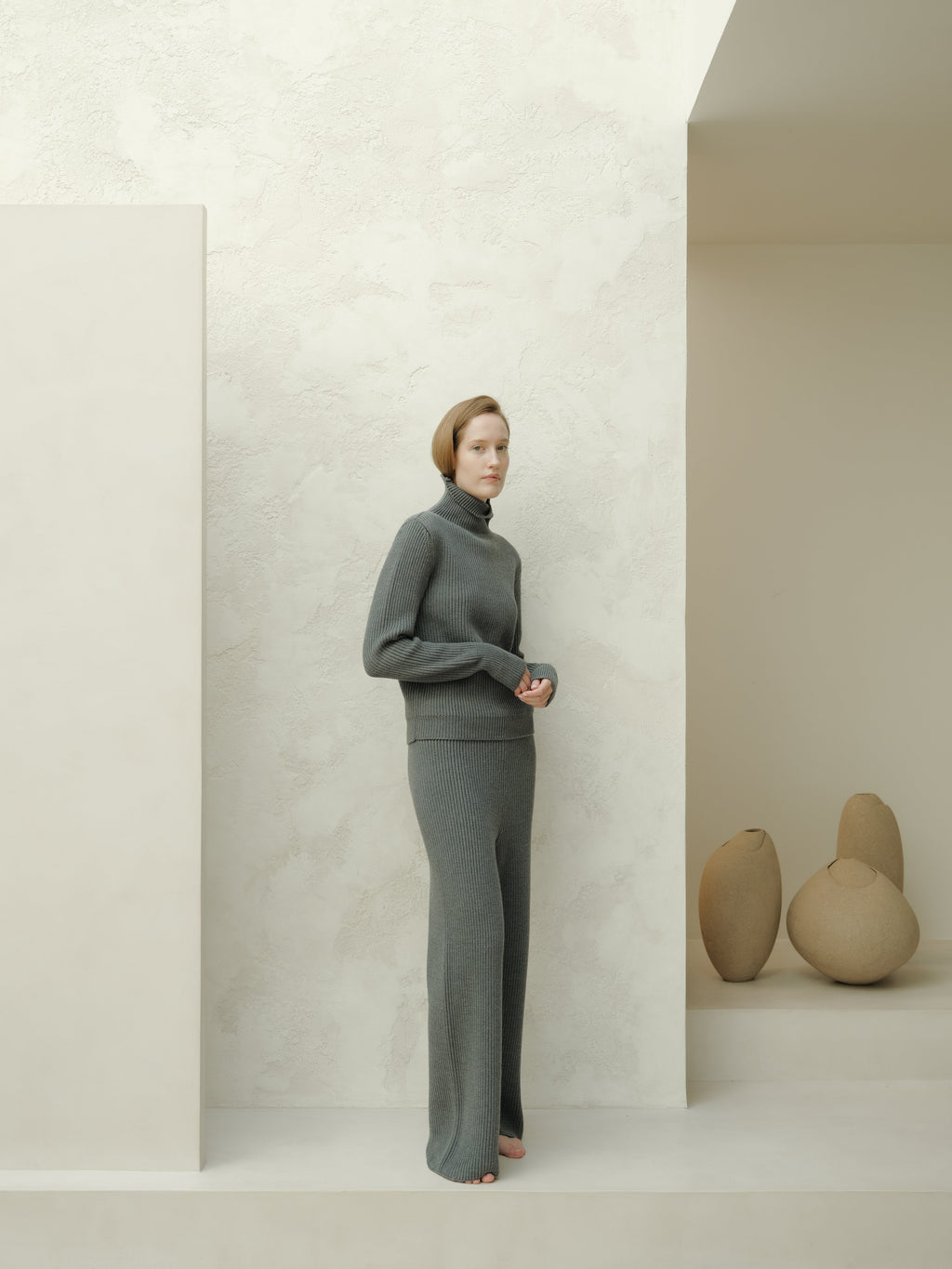 Pantaloni Lounge in Lana Merino Extrafine