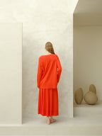 Extra Fine Merino V-Neck Maxi Sweater