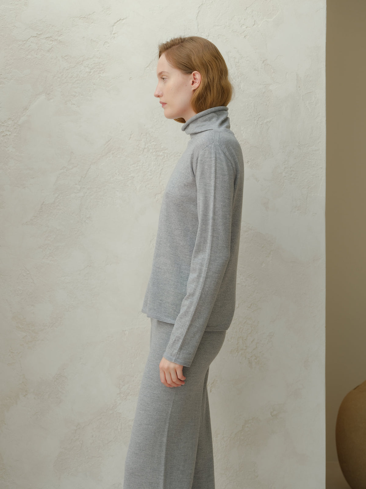 Maglia a Collo Alto in Cashwool® Merino Extrafine