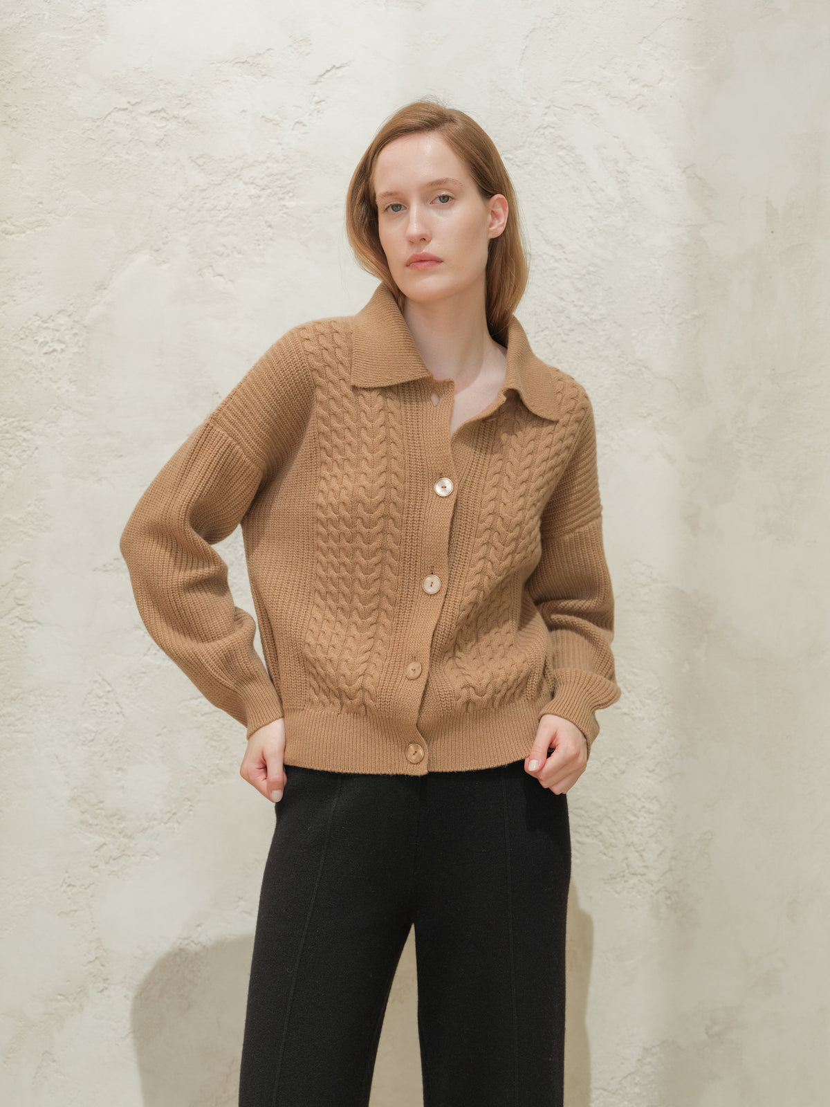 Maglia Polo in Lana e Cashmere