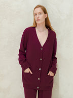 Cardigan Lungo in Misto Cashmere