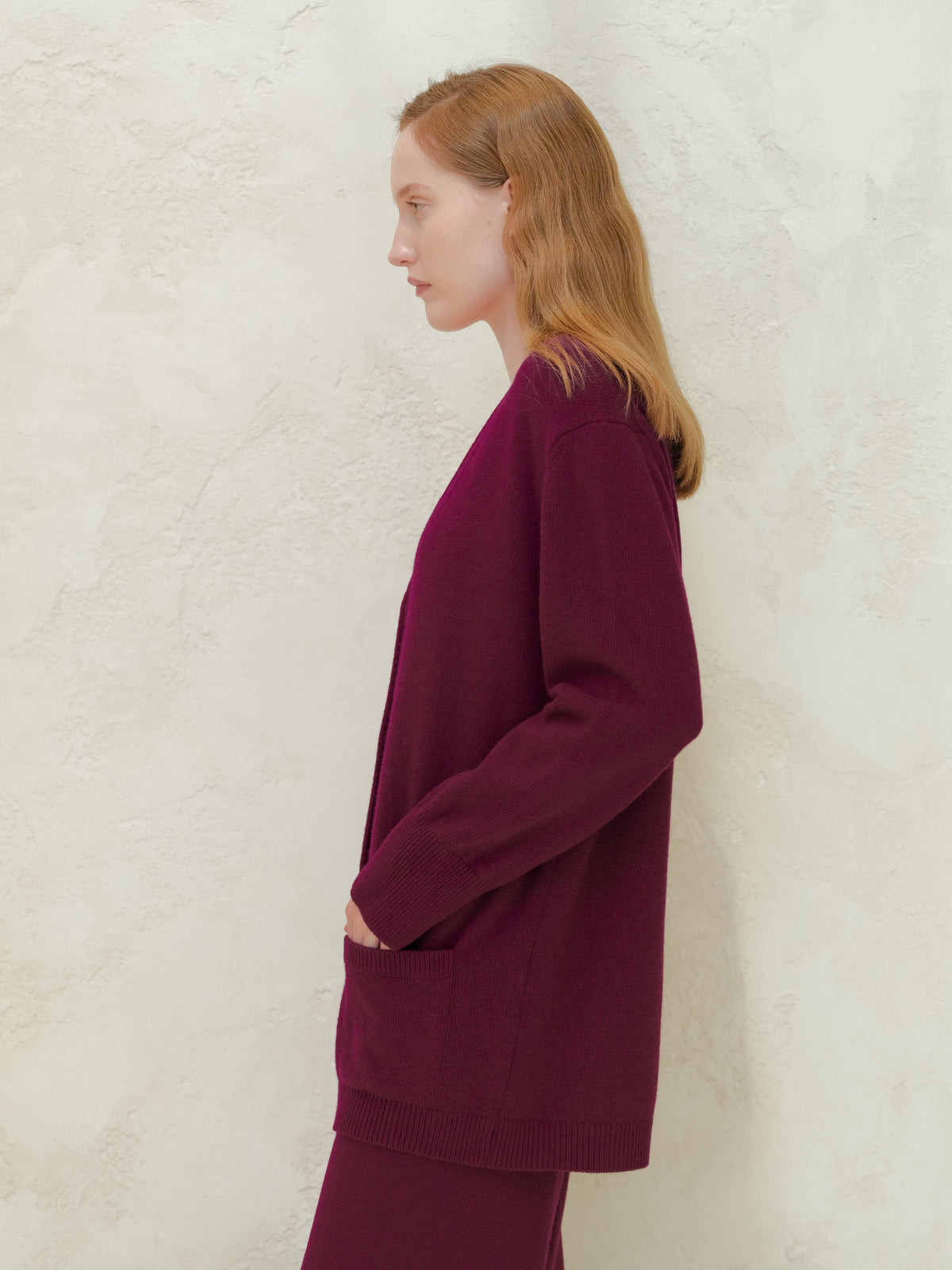 Cardigan Lungo in Misto Cashmere