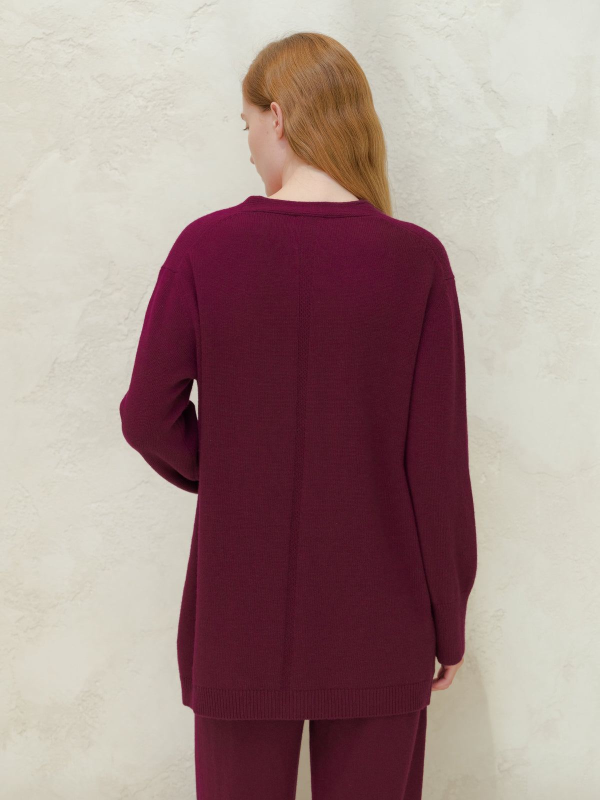 Cardigan Lungo in Misto Cashmere