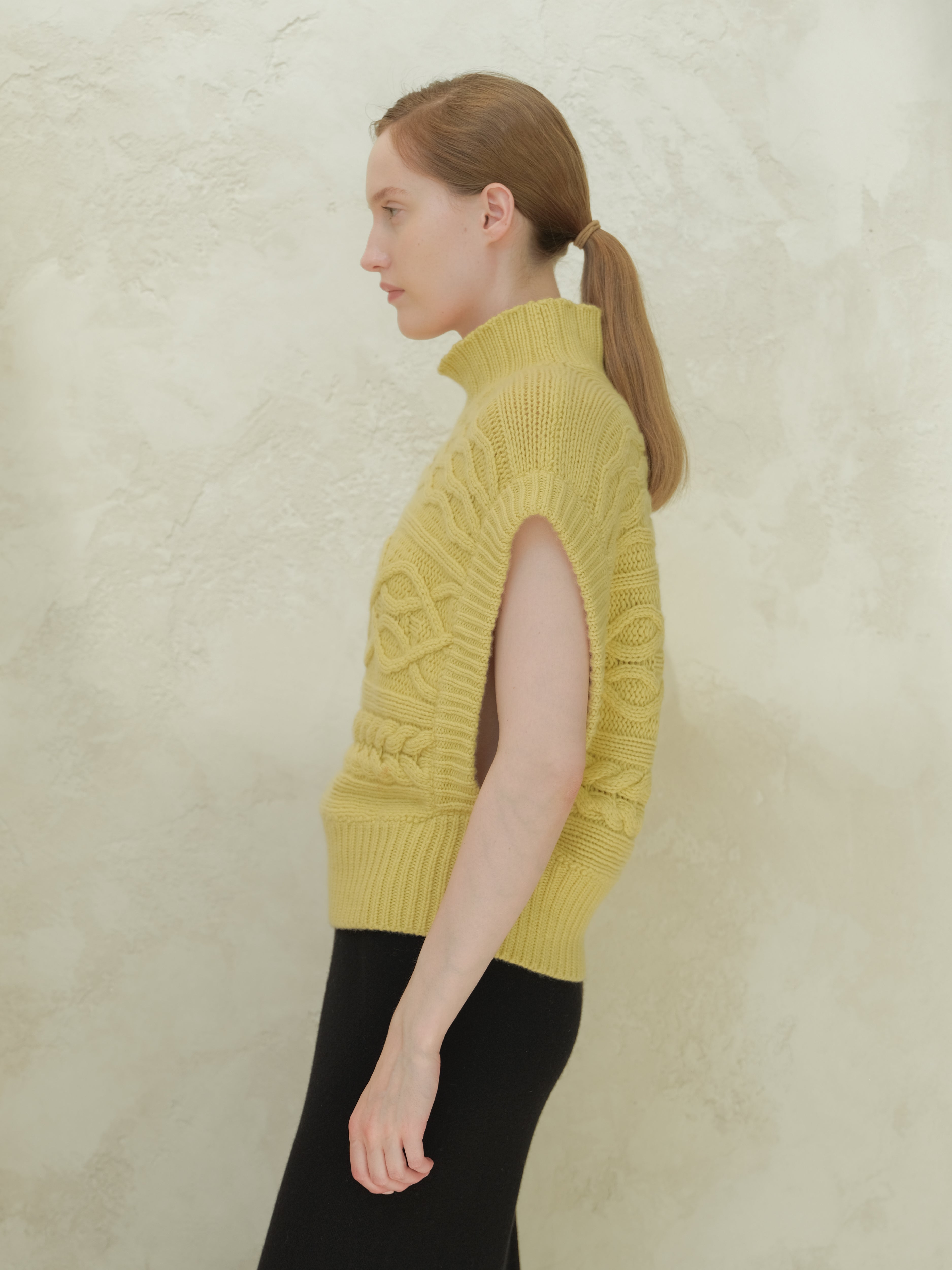 Cashmere Mix Cable Tunic