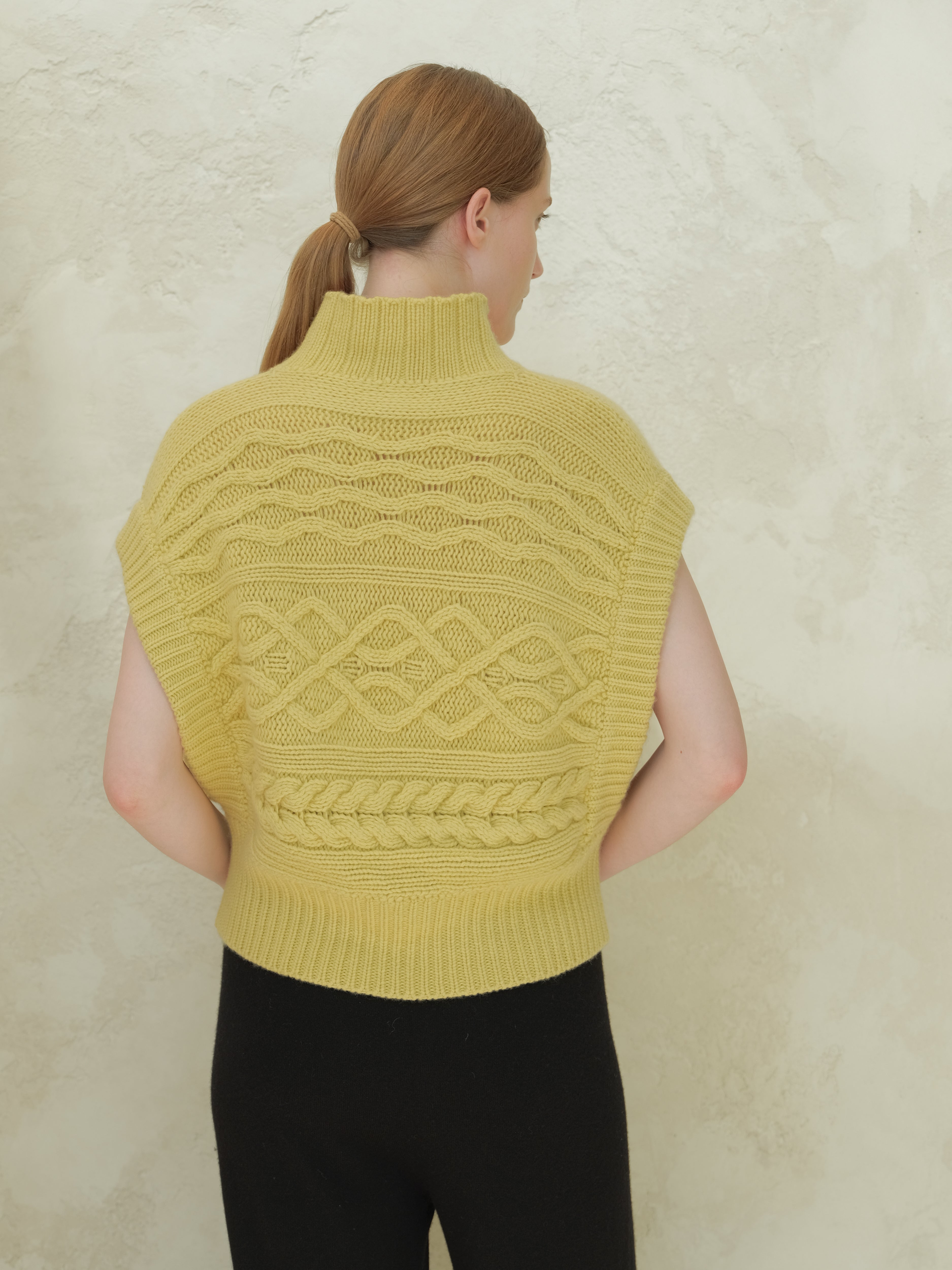 Cashmere Mix Cable Tunic