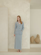 Cashmere Mix Long Skirt