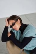 Gilet Oversize in Misto Alpaca e Lana Merino - Edith