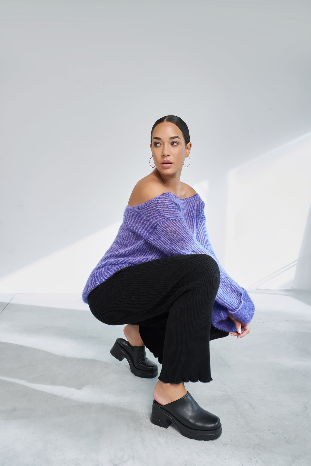 Maglione Senza Spalle con Spacchi Laterali - Nina