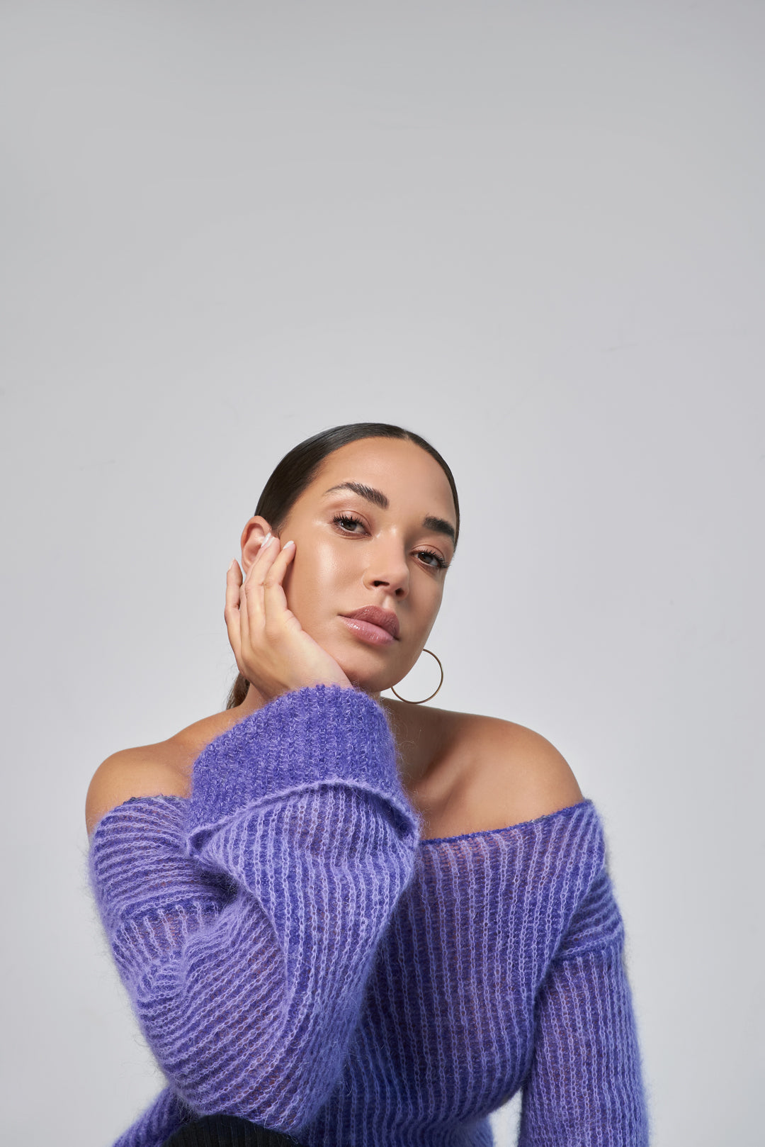 Maglione Senza Spalle con Spacchi Laterali - Nina