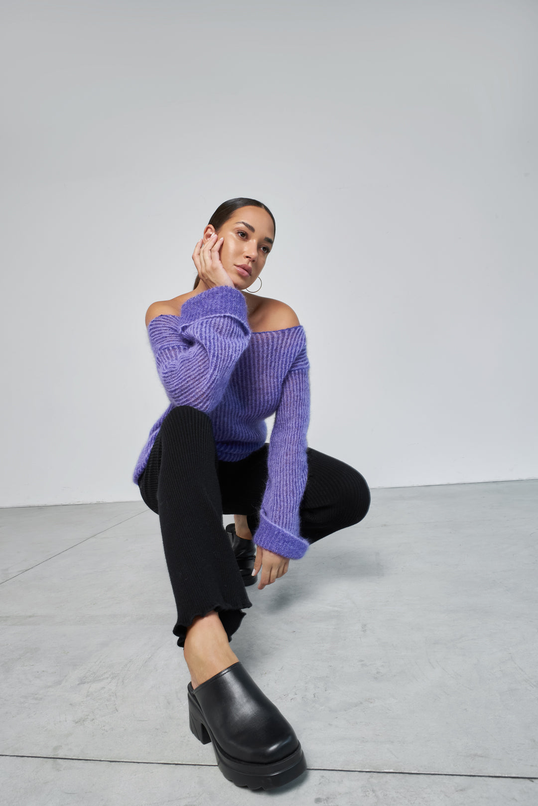 Maglione Senza Spalle con Spacchi Laterali - Nina
