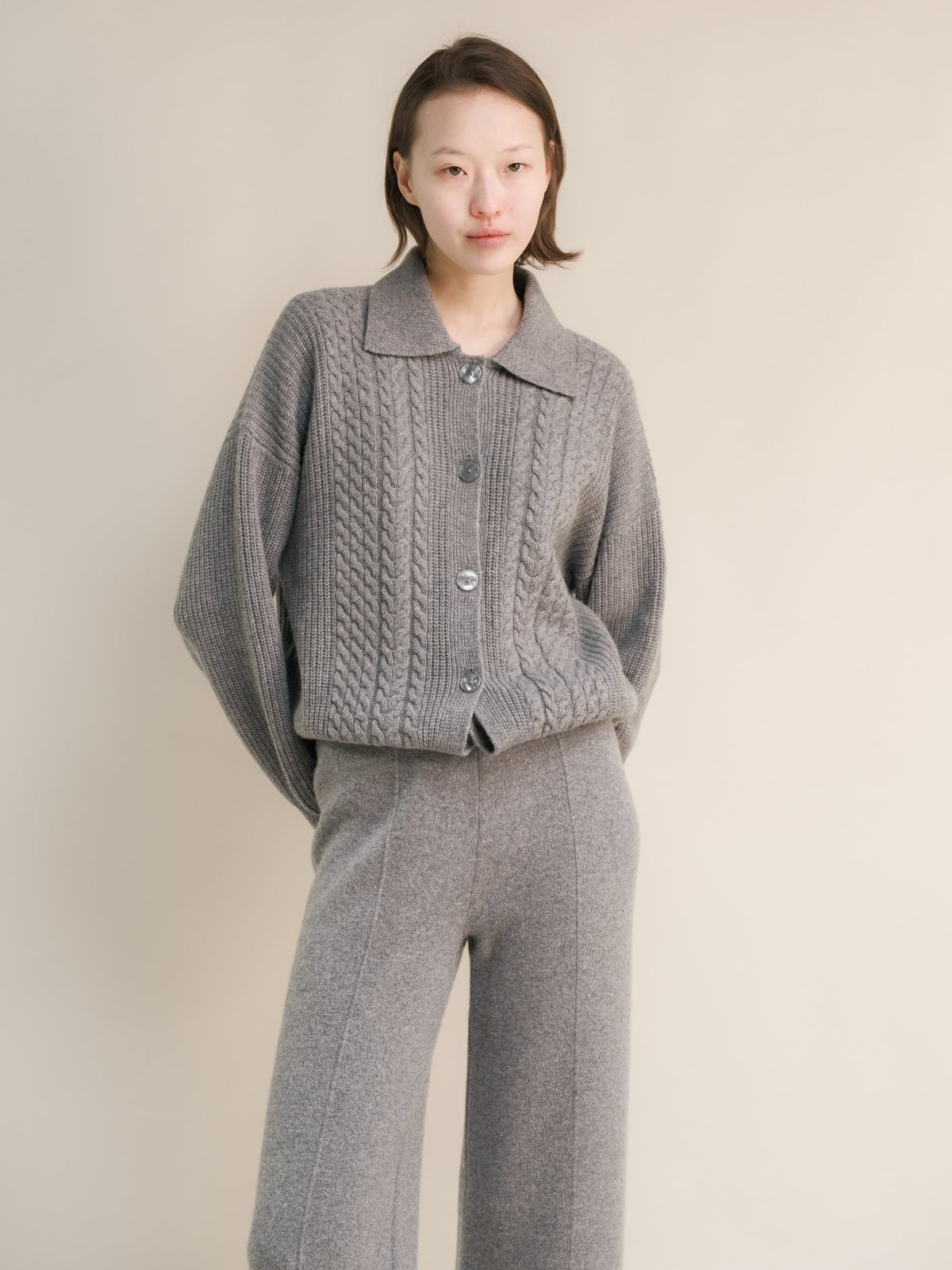 Maglia Polo in Lana e Cashmere