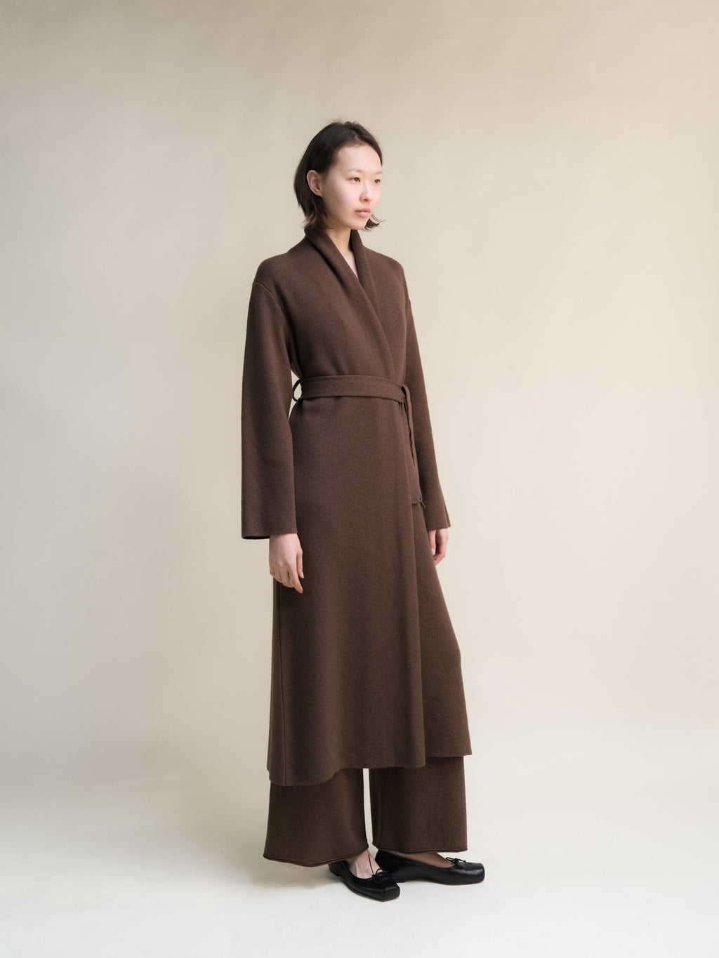 Cappotto Vestaglia in Misto Cashmere