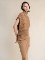 Cashmere Mix Cable Tunic