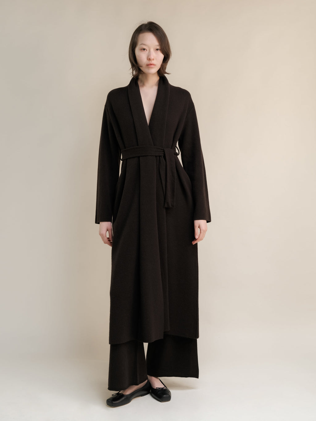 Cappotto Vestaglia in Misto Cashmere