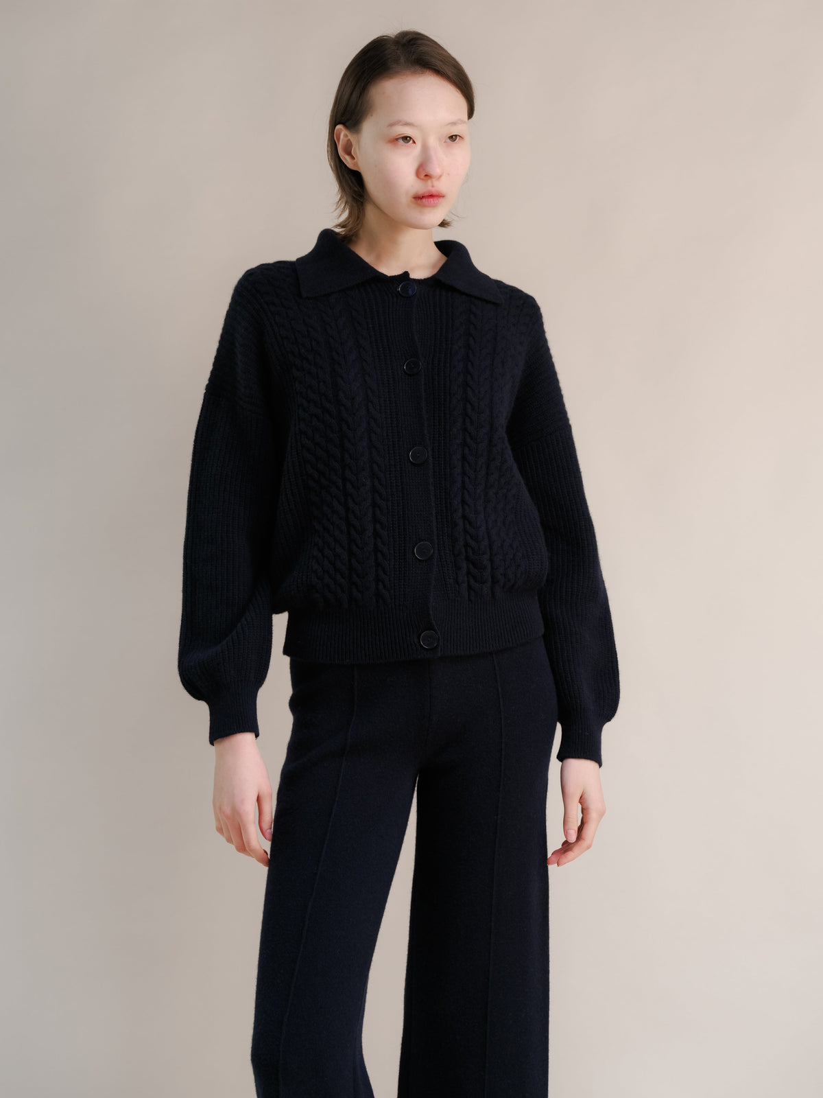 Maglia Polo in Lana e Cashmere