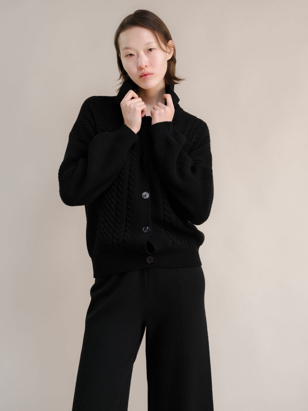 Maglia Polo in Lana e Cashmere