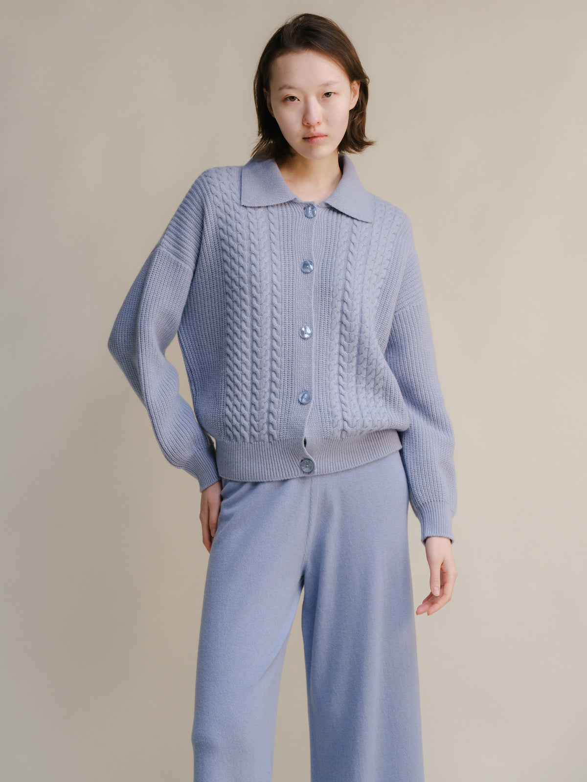 Maglia Polo in Lana e Cashmere