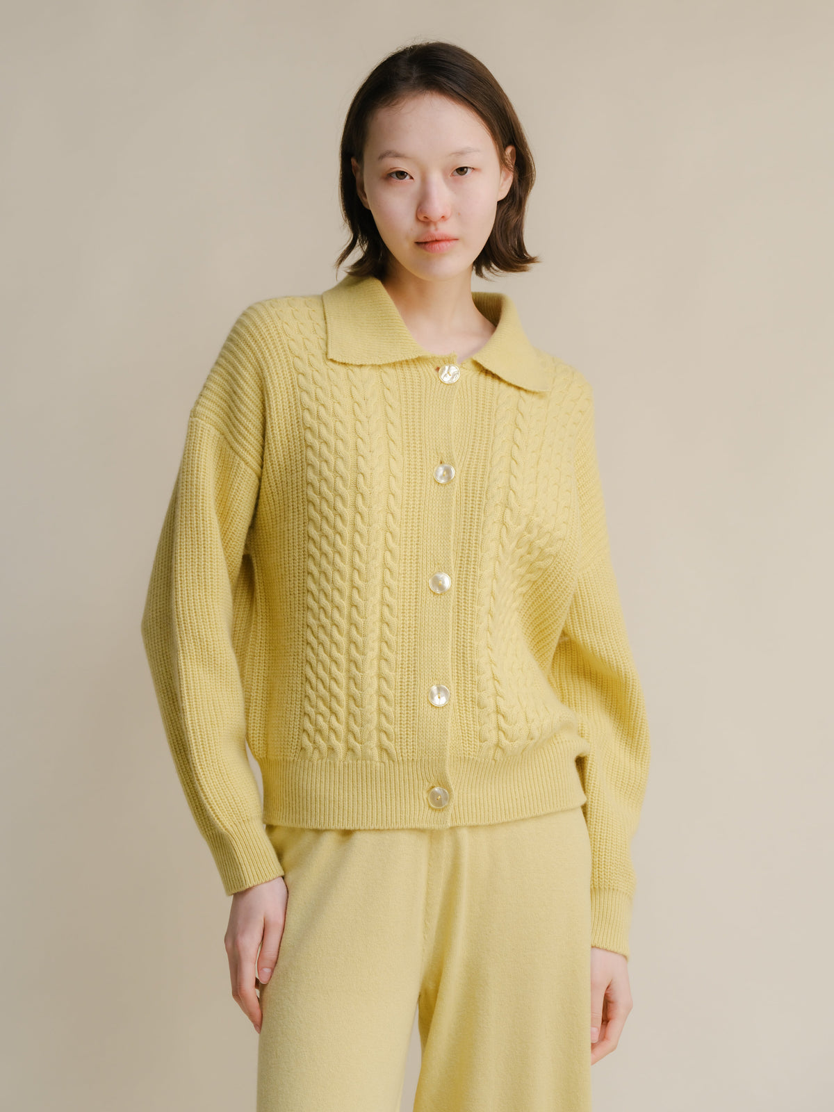 Maglia Polo in Lana e Cashmere