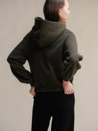 Superfine Lambswool Cropped Hoodie