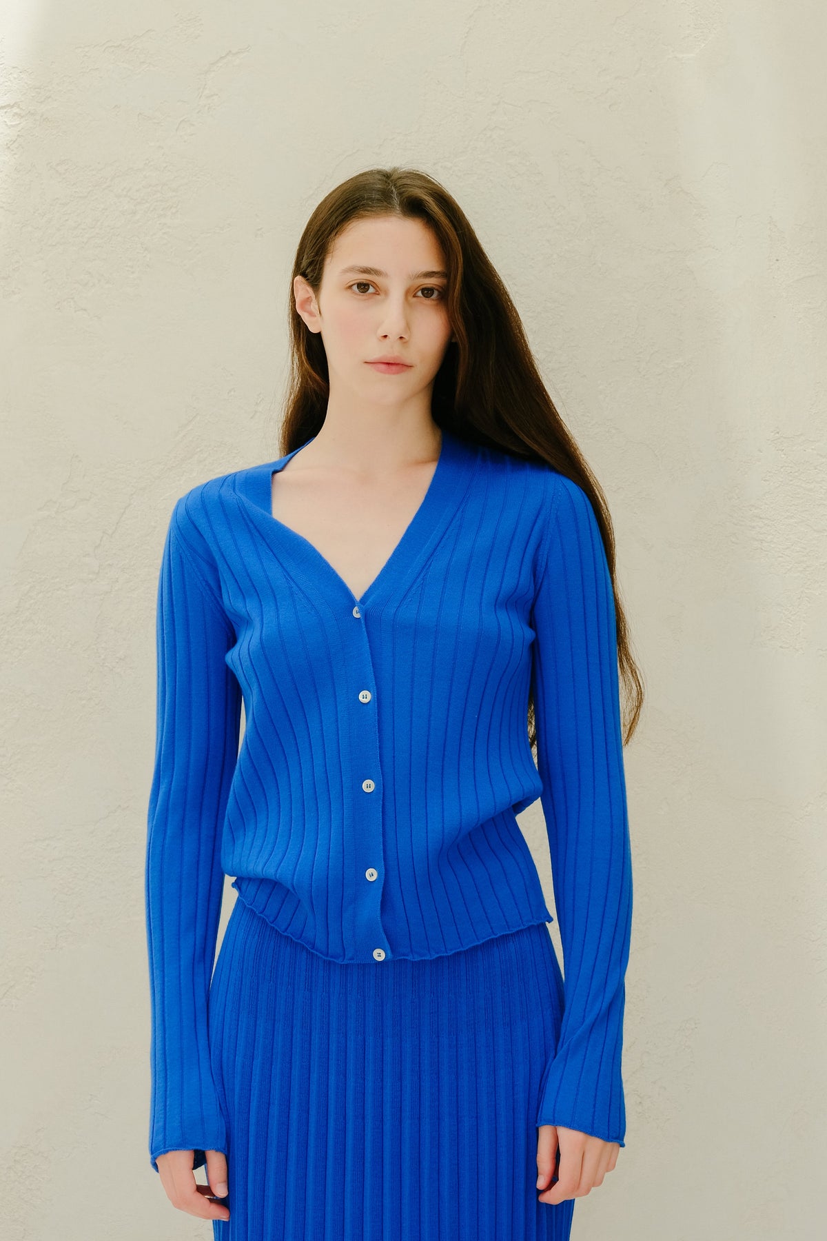 Cardigan a Costine in Merino Extra Fine