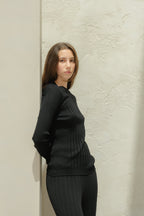 Extra Fine Merino Ribbed Crewneck-1