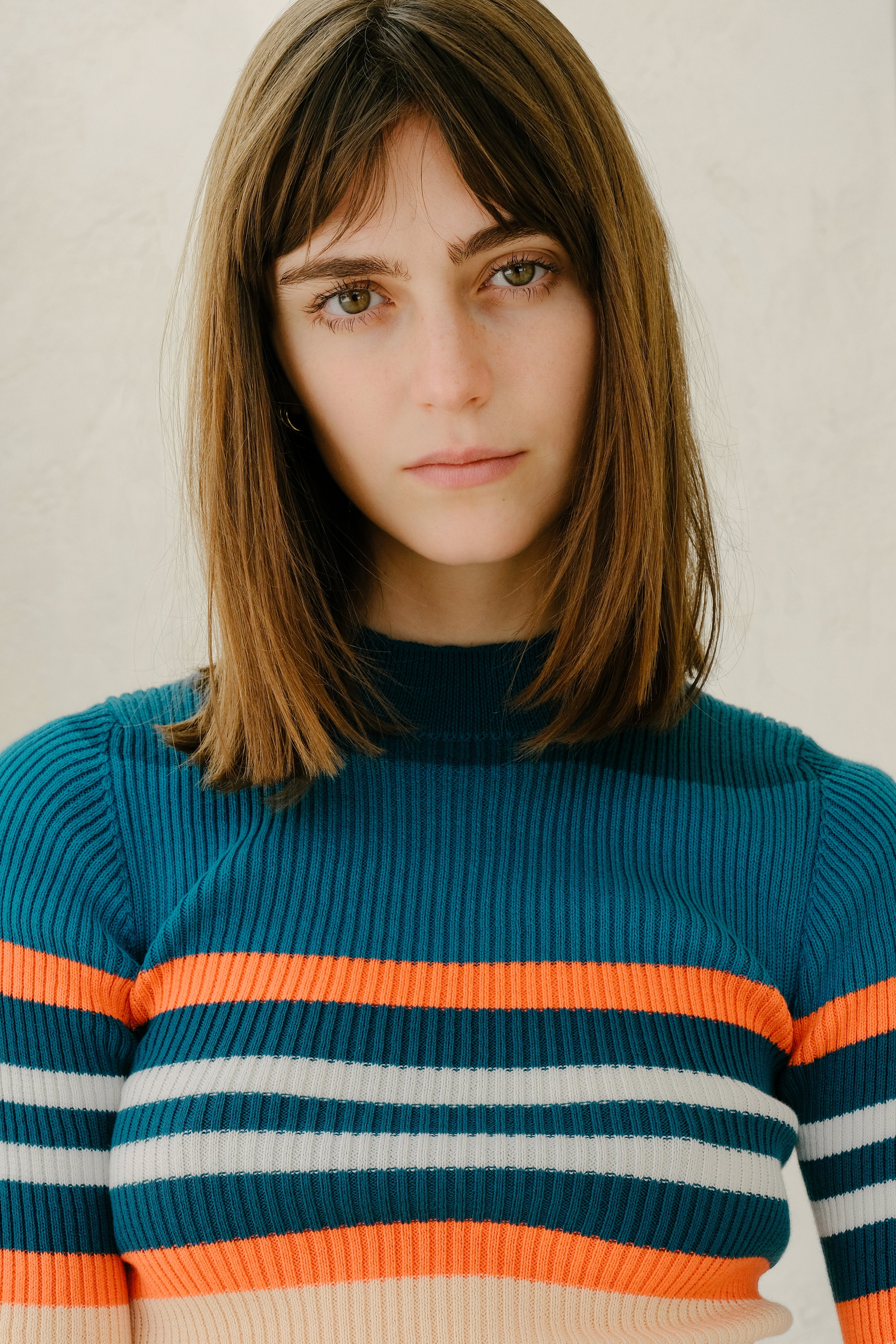 Pima Cotton Ribbed Multicolor T-Shirt