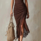 Riviera Lace Pleated Dress