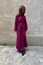 Burgundy recycled wool coat-3