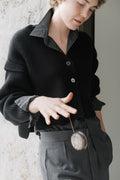 Extra Fine Merino Cropped Cardigan