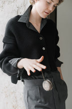 Extra Fine Merino Cropped Cardigan