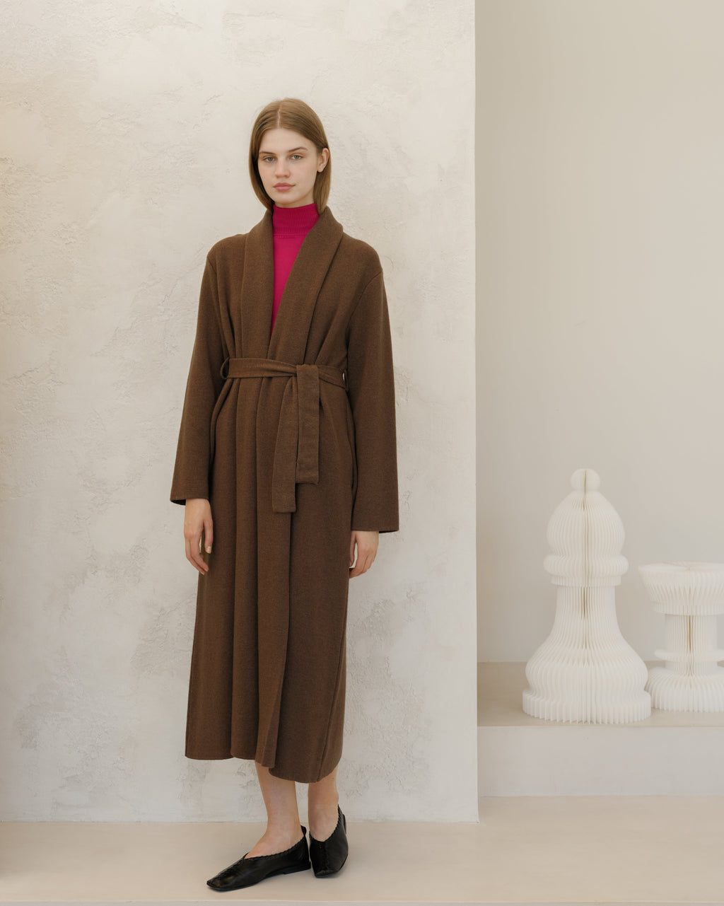 Cappotto Vestaglia in Misto Cashmere