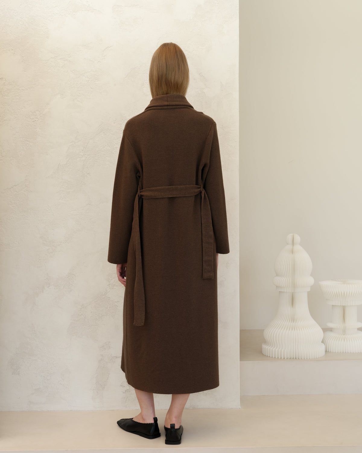 Cappotto Vestaglia in Misto Cashmere