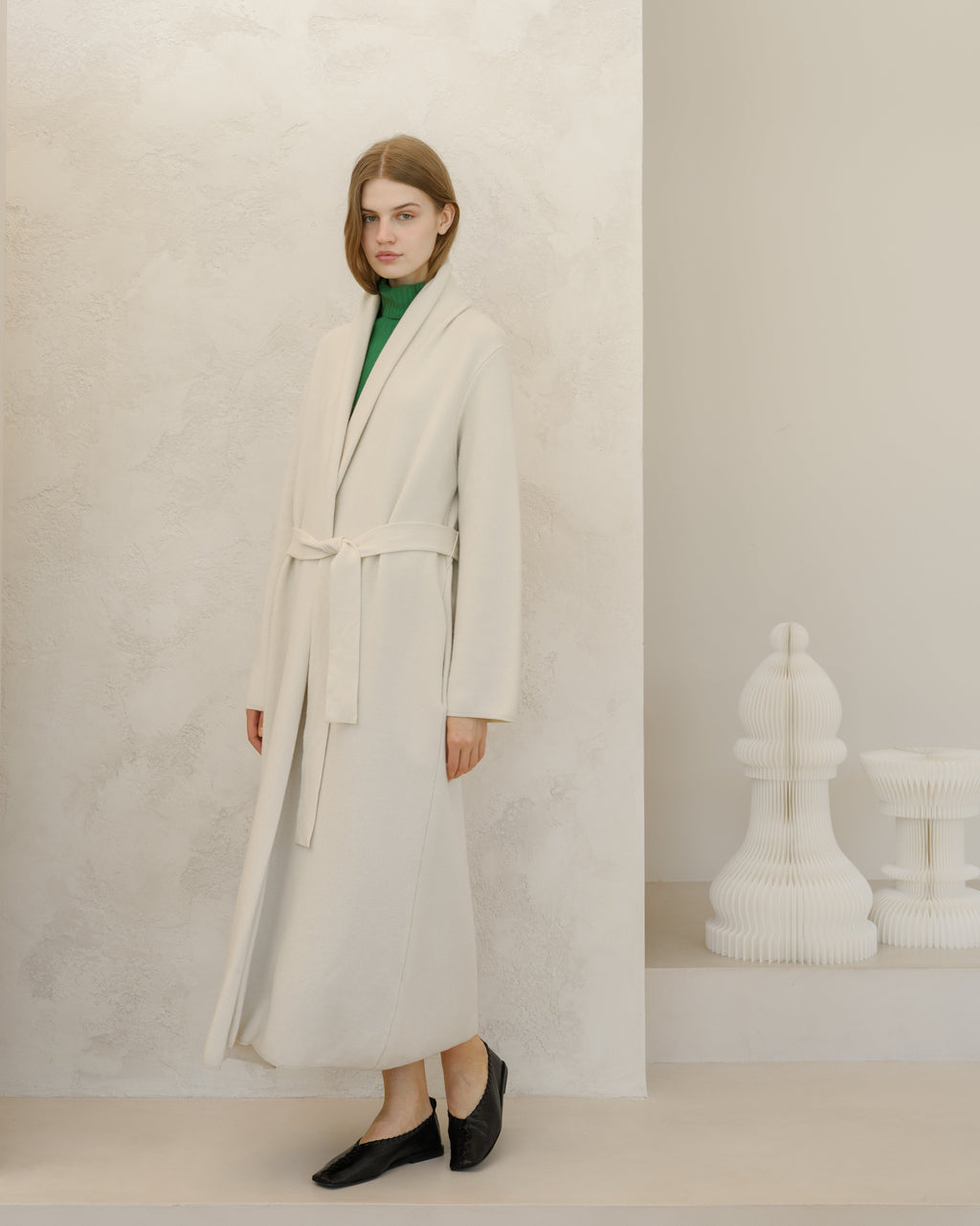 Cappotto Vestaglia in Misto Cashmere