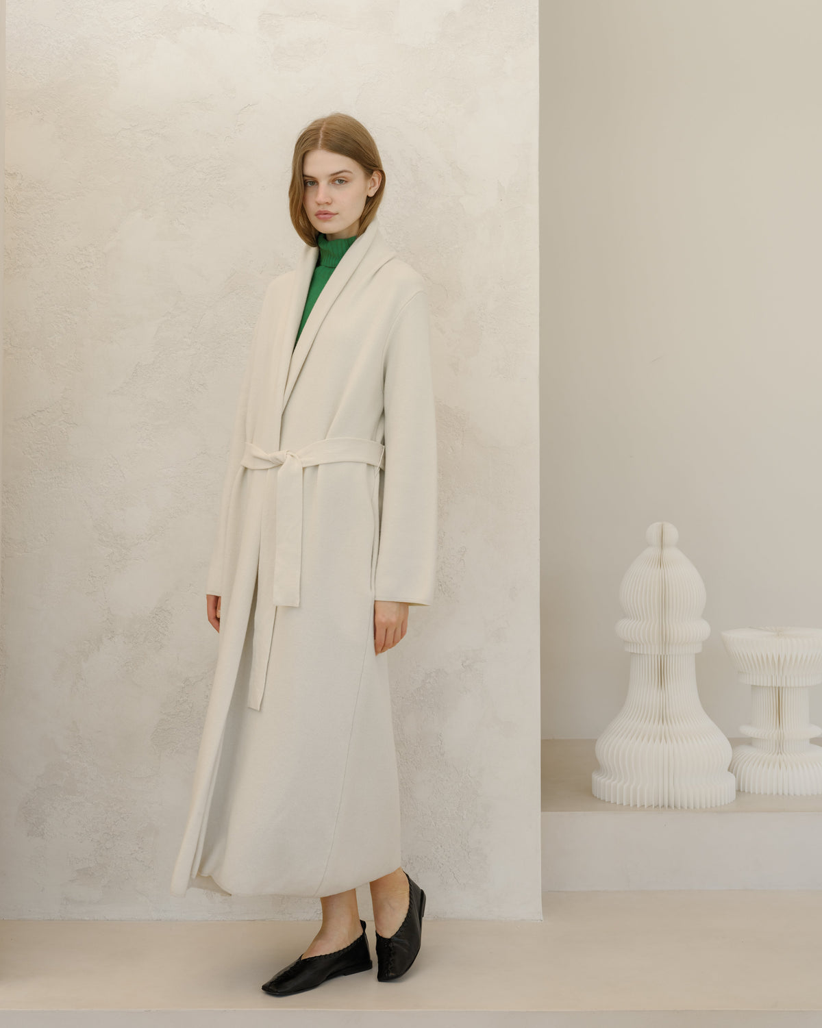 Cappotto Vestaglia in Misto Cashmere