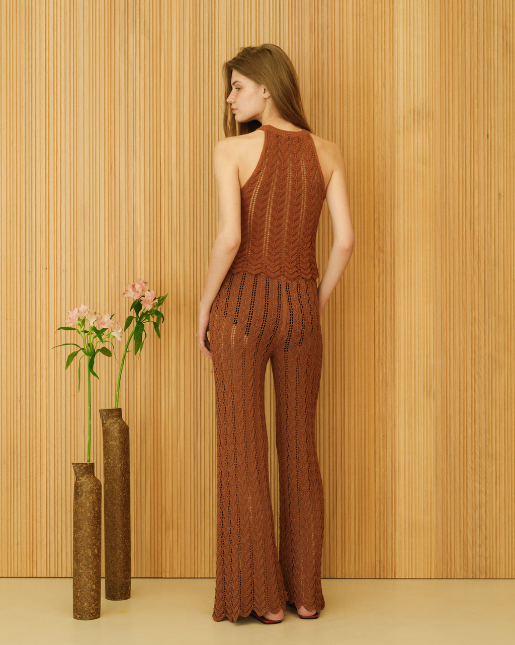 Cotton Crochet Zig Zag Pants-3